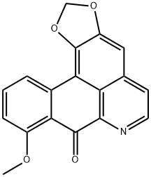 9-Methoxy-8H-benzo[g]-1,3-benzodioxolo[6,5,4-de]quinolin-8-one Struktur