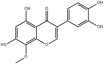 3-(3,4-Dihydroxyphenyl)-5,7-dihydroxy-8-methoxy-4H-1-benzopyran-4-one Structure