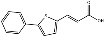 (E)-3-(5-phenylthiophen-2-yl)acrylic acid,58267-95-1,结构式