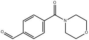 4-(モルホリン-4-カルボニル)ベンズアルデヒド 化学構造式