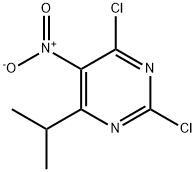 2,6-Dichloro-4-isopropyl-5-nitropyrimidine 化学構造式