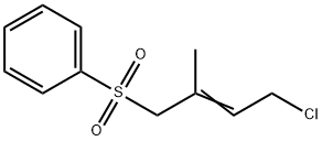 ((E)-4-CHLORO-2-METHYL-BUT-2-ENE-1-SULFONYL)-BENZENE(COENZYME Q10 INTERMEDIATE),5829-79-8,结构式