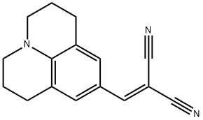 2-[[(2,3,6,7-テトラヒドロ-1H,5H-ベンゾ[ij]キノリジン)-9-イル]メチレン]マロノニトリル 化学構造式