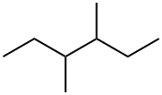 3,4-ジメチルヘキサン 化学構造式