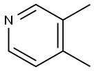 3,4-ルチジン 化学構造式