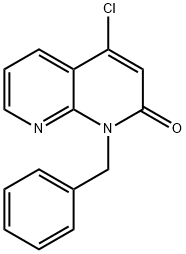 1,8-Naphthyridin-2(1H)-one, 4-chloro-1-(phenylMethyl)- Struktur