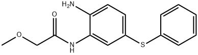N-[2-amino-5-(phenylthio)phenyl]-2-methoxyacetamide       Structure