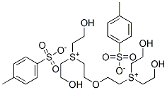 オキシビスエチレンビス[ビス(2-ヒドロキシエチル)スルホニウム]・2(4-メチルベンゼンスルホナート) 化学構造式