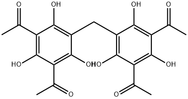 1,1',1'',1'''-[Methylenebis(2,4,6-trihydroxy-5,1,3-benzenetriyl)]tetrakisethanone,58316-48-6,结构式