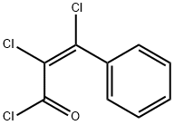 (Z)-2,3-Dichloro-3-phenylpropenoyl chloride,58316-86-2,结构式