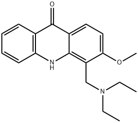 4-[(Diethylamino)methyl]-3-methoxy-9(10H)-acridinone,58324-13-3,结构式