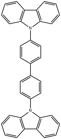 4,4'-ビス(9H-カルバゾール-9-イル)ビフェニル 化学構造式