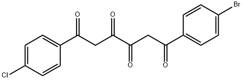 1-(4-Bromophenyl)-6-(4-chlorophenyl)-1,3,4,6-hexanetetrone,58330-15-7,结构式