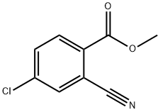 METHYL 4-CHLORO-2-CYANOBENZOATE 化学構造式