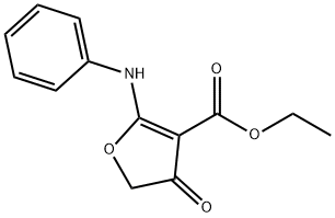 2-苯胺基-4-氧代-4,5-二氢-3-呋喃甲酸乙酯, 58337-16-9, 结构式