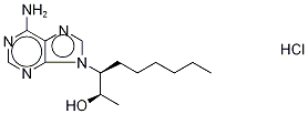 erythro-9-(2-Hydroxy-3-nonyl)adenine  hydrochloride,  erythro-9-Amino-β-hexyl-α-methyl-9H-purine-9-ethanol  hydrochloride Struktur