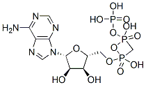 ALPHA,BETA-METHYLENEADENOSINE-5'-TRIPHOSPHATE Struktur
