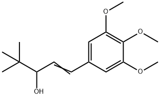 1-(3,4,5-Trimethoxyphenyl)-4,4-dimethyl-1-penten-3-ol Struktur