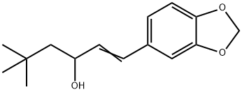 5,5-Dimethyl-1-(1,3-benzodioxol-5-yl)-1-hexen-3-ol Structure