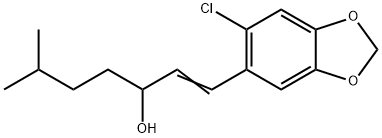 58345-05-4 1-(2-Chloro-4,5-methylenedioxyphenyl)-6-methyl-1-hepten-3-ol
