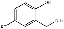 2-(アミノメチル)-4-ブロモフェノール 化学構造式