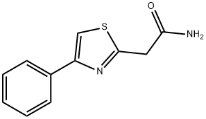 2-(4-フェニル-1,3-チアゾール-2-イル)アセトアミド 化学構造式