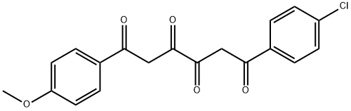 1-(4-Chlorophenyl)-6-(4-methoxyphenyl)-1,3,4,6-hexanetetrone Struktur