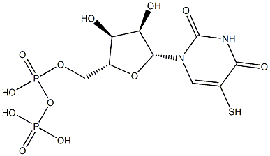 5-mercaptouridine 5'-diphosphate Struktur