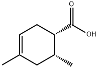 3-Cyclohexene-1-carboxylic acid, 4,6-dimethyl-, cis- (9CI) Struktur