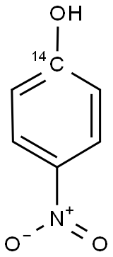 4-NITROPHENOL [1-14C] 化学構造式