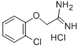 2-(2-CHLOROPHENOXY)ETHANIMIDAMIDE HYDROCHLORIDE Structure