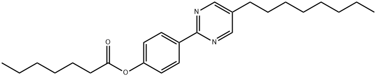 ヘプタン酸4-(5-オクチル-2-ピリミジニル)フェニル 化学構造式