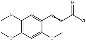 3-(2,4,5-TRIMETHOXYPHENYL)-2-PROPENOYLCHLORIDE 化学構造式