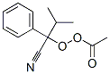 Peracetic acid 1-cyano-2-methyl-1-phenylpropyl ester Structure