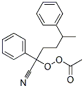 Peracetic acid 1-cyano-1,4-diphenylpentyl ester Structure