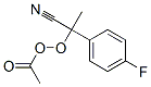 Peracetic acid 1-cyano-1-(4-fluorophenyl)ethyl ester Struktur