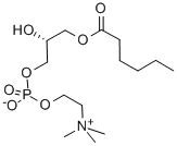 L-ALPHA-LYSOPHOSPHATIDYLCHOLINE, CAPROYL 化学構造式