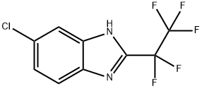 6-Chloro-2-(perfluoroethyl)benzimidazole Struktur
