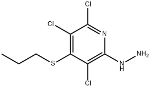 3,5,6-trichloro-4-(propylthio)-2-pyridone hydrazone,58468-55-6,结构式