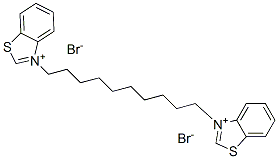 3,3'-(1,10-癸烷二基)双苯并噻唑翁二溴化物 结构式