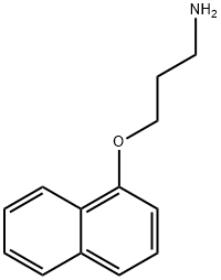 3-(ナフタレン-1-イルオキシ)プロパン-1-アミン 化学構造式