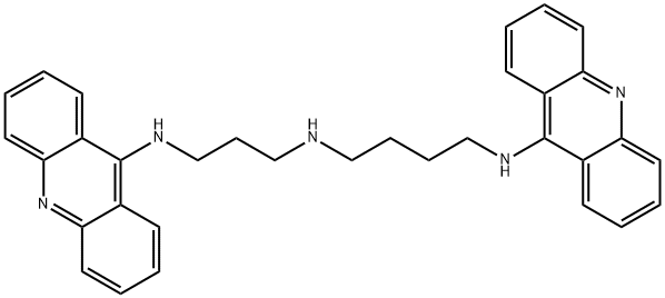 N-(9-Acridinyl)-N'-[3-(9-acridinylamino)propyl]-1,1-butanediamine,58478-34-5,结构式