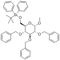 Methyl-6-O-(tert.-butyldiphenylsilyl)-2,3,4-tri-O-benzyl-α-D-glucopyranoside|甲基 6-O-[(叔丁基)二苯基硅烷基]-2,3,4-三-O-(苯基甲基)-ALPHA-D-吡喃葡萄糖苷