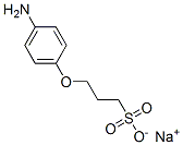 3-(4-アミノフェノキシ)-1-プロパンスルホン酸ナトリウム 化学構造式