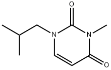 2,4(1H,3H)-Pyrimidinedione, 3-methyl-1-(2-methylpropyl)- Structure