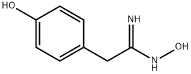 N-ヒドロキシ-2-(4-ヒドロキシフェニル)アセトイミドアミド 化学構造式