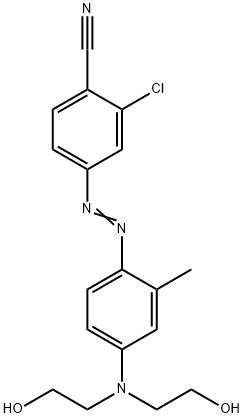 4-[[4-[bis(2-hydroxyethyl)amino]-o-tolyl]azo]-2-chlorobenzonitrile Structure