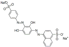 disodium 4-[[2,4-dihydroxy-3-[(4-sulphonatophenyl)azo]phenyl]azo]naphthalene-1-sulphonate|酸性棕15