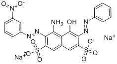 5850-35-1 4-アミノ-5-ヒドロキシ-3-[(3-ニトロフェニル)アゾ]-6-(フェニルアゾ)ナフタレン-2,7-ジスルホン酸二ナトリウム