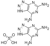 8-AZA-2,6-DIAMINOPURINE SULFATE 化学構造式